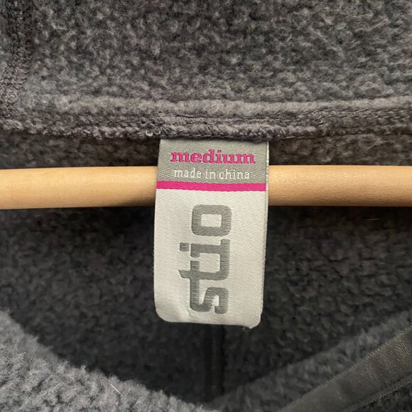 Stio Sweetwater Fleece Pullover Hoodie Sweatshirt 1/4 Zip Gray 1178F17 Medium - Picture 3 of 6